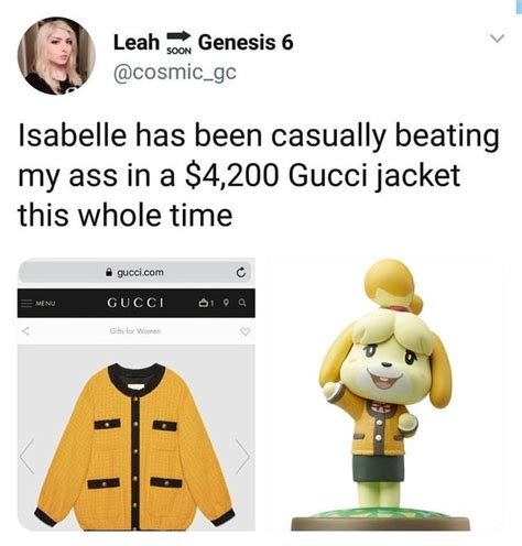 smash isabelle gucci jacket|Guccibelle : r/SmashBrosUltimate .